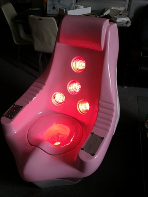 Smoked Pink Sit Infrared Therapy Machine For Meridian Massage